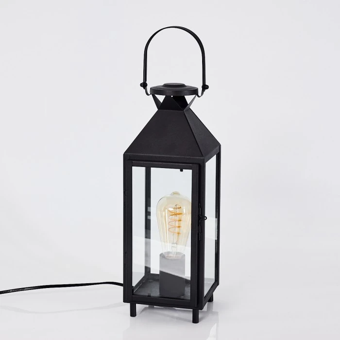 Hofstein Raupunga Tischleuchte Schwarz, 1-flammig 10 Hofstein Raupunga Tischleuchte Schwarz, 1-flammig – Bild 8