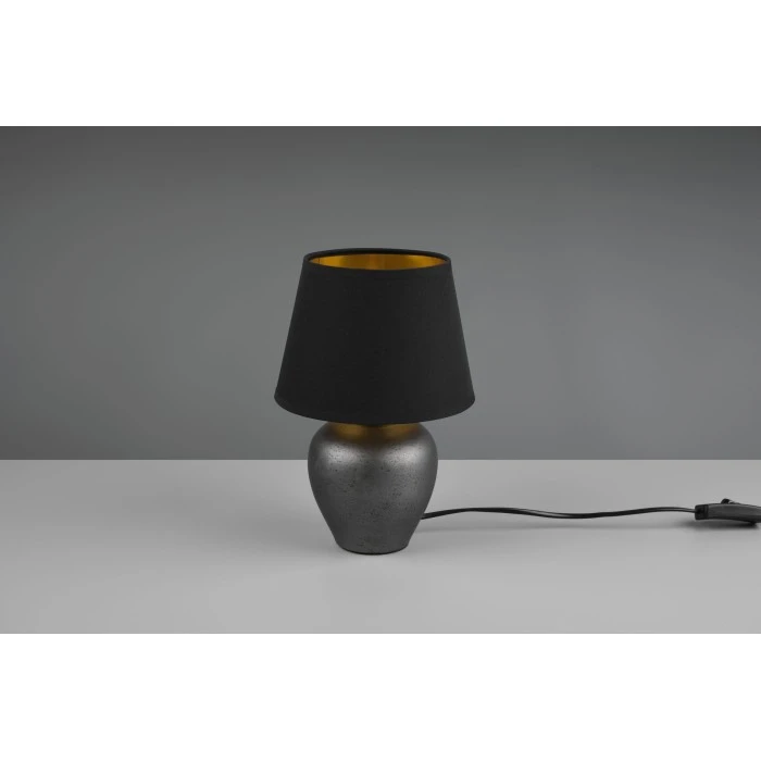 Reality Abby Tischleuchte Nickel-Matt, Dunkelbraun, 1-flammig 4 Reality Abby Tischleuchte Nickel-Matt, Dunkelbraun, 1-flammig – Bild 2