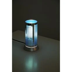 Reality CITY Tischleuchte Blau, Chrom, 1-flammig -Günstiges Tischlampen Geschäft reality city tischleuchte r50081012 2