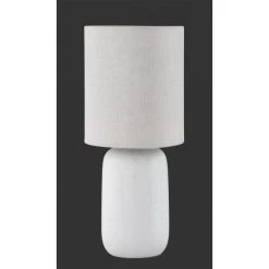 Reality CLAY Tischleuchte Schwarz, Cremefarben, 1-flammig