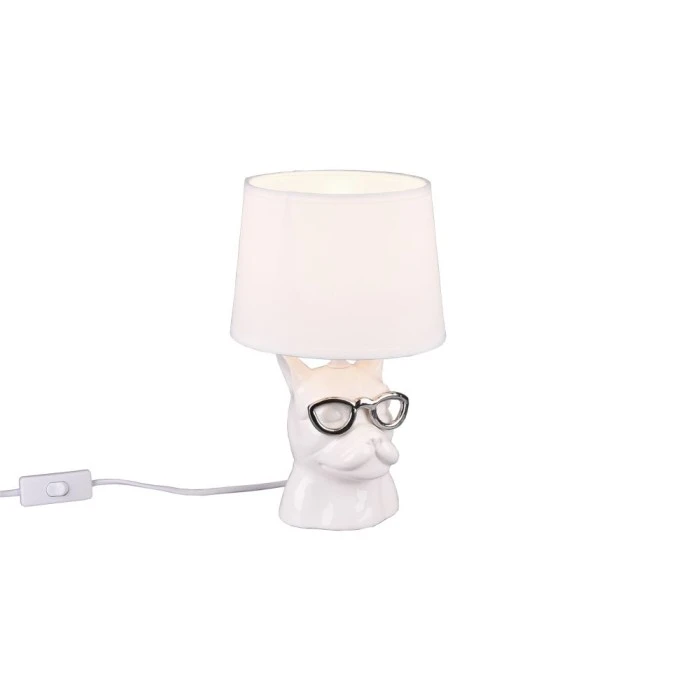 Reality DOSY Tischleuchte Weiß, 1-flammig 4 Reality DOSY Tischleuchte Weiß, 1-flammig – Bild 2