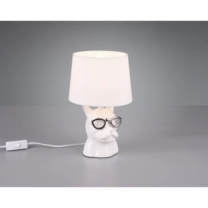 Reality DOSY Tischleuchte Weiß, 1-flammig 5 Reality DOSY Tischleuchte Weiß, 1-flammig – Bild 3