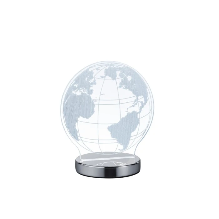 Reality GLOBE Tischleuchte LED Chrom, 1-flammig 8 Reality GLOBE Tischleuchte LED Chrom, 1-flammig – Bild 6