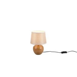 Reality Luxor Tischleuchte Holzoptik, 1-flammig -Günstiges Tischlampen Geschäft reality luxor tischleuchte r50621035 1