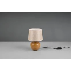 Reality Luxor Tischleuchte Holzoptik, 1-flammig -Günstiges Tischlampen Geschäft reality luxor tischleuchte r50621035 3