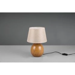 Reality Luxor Tischleuchte Holzoptik, 1-flammig -Günstiges Tischlampen Geschäft reality luxor tischleuchte r50631035 3