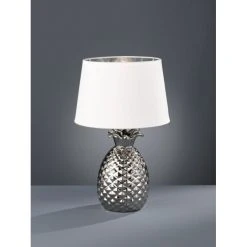Reality PINEAPPLE Tischleuchte Silber, 1-flammig