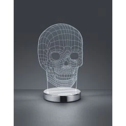 Reality SKULL Tischleuchte LED Chrom, 1-flammig -Günstiges Tischlampen Geschäft reality skull tischleuchte r52461106 2