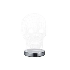 Reality SKULL Tischleuchte LED Chrom, 1-flammig -Günstiges Tischlampen Geschäft reality skull tischleuchte r52461106 3