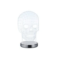 Reality SKULL Tischleuchte LED Chrom, 1-flammig -Günstiges Tischlampen Geschäft reality skull tischleuchte r52461106 5
