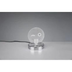 Reality SMILEY Tischleuchte LED Chrom, 1-flammig, Farbwechsler -Günstiges Tischlampen Geschäft reality smiley tischleuchte r52641106 9