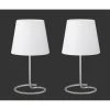 Reality TWIN Tischleuchte Nickel-Matt, 2-flammig -Günstiges Tischlampen Geschäft reality twin tischleuchte r50272001 0