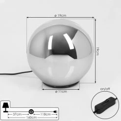 Hofstein Recoutas Tischleuchte Schwarz, 1-flammig -Günstiges Tischlampen Geschäft recoutas tischleuchte h3611043 3