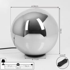 Hofstein Recoutas Tischleuchte Schwarz, 1-flammig -Günstiges Tischlampen Geschäft recoutas tischleuchte h3611371 3