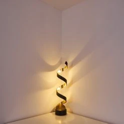 Hofstein Rezat Tischleuchte LED Schwarz-Gold, 1-flammig -Günstiges Tischlampen Geschäft rezat tischleuchte h3305805 10