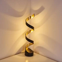 Hofstein Rezat Tischleuchte LED Schwarz-Gold, 1-flammig -Günstiges Tischlampen Geschäft rezat tischleuchte h3305805 14