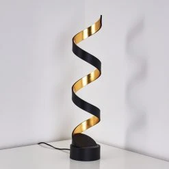 Hofstein Rezat Tischleuchte LED Schwarz-Gold, 1-flammig -Günstiges Tischlampen Geschäft rezat tischleuchte h3305805 15