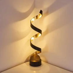 Hofstein Rezat Tischleuchte LED Schwarz-Gold, 1-flammig -Günstiges Tischlampen Geschäft rezat tischleuchte h3305805 4