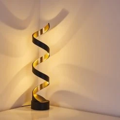 Hofstein Rezat Tischleuchte LED Schwarz-Gold, 1-flammig -Günstiges Tischlampen Geschäft rezat tischleuchte h3305805 7