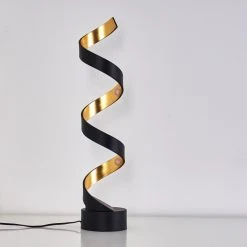 Hofstein Rezat Tischleuchte LED Schwarz-Gold, 1-flammig -Günstiges Tischlampen Geschäft rezat tischleuchte h3305805 8