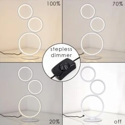 Hofstein Rodekro Tischleuchte LED Wei&szlig;, 1-flammig -Günstiges Tischlampen Geschäft rodekro tischleuchte h3306666 3