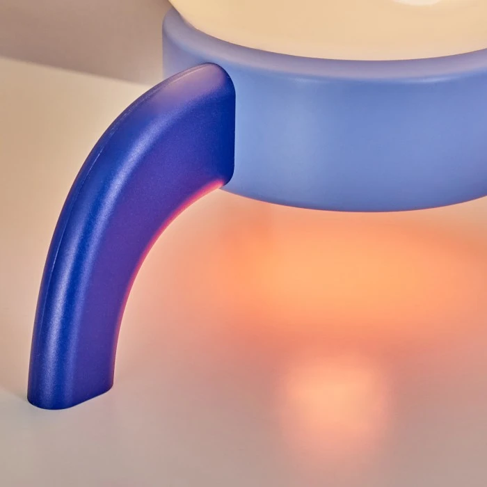 Hofstein Rougemont Tischleuchte LED Blau, 1-flammig 16 Hofstein Rougemont Tischleuchte LED Blau, 1-flammig – Bild 14