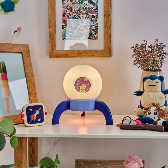 Hofstein Rougemont Tischleuchte LED Blau, 1-flammig 11 Hofstein Rougemont Tischleuchte LED Blau, 1-flammig – Bild 9