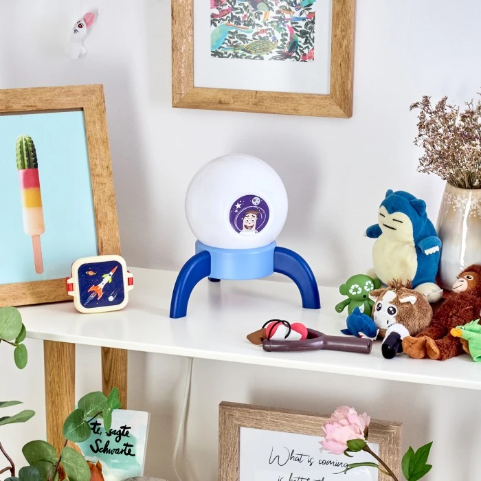 Hofstein Rougemont Tischleuchte LED Blau, 1-flammig 12 Hofstein Rougemont Tischleuchte LED Blau, 1-flammig – Bild 10