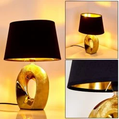 Hofstein Rovio Tischleuchte Gold, 1-flammig