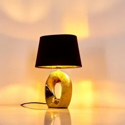 Hofstein Rovio Tischleuchte Gold, 1-flammig 33 Hofstein Rovio Tischleuchte Gold, 1-flammig -Günstiges Tischlampen Geschäft rovio tischleuchte h3282175 14