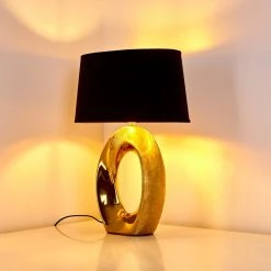 Hofstein Rovio Tischleuchte Gold, 1-flammig 31 Hofstein Rovio Tischleuchte Gold, 1-flammig -Günstiges Tischlampen Geschäft rovio tischleuchte h3282250 do1 13