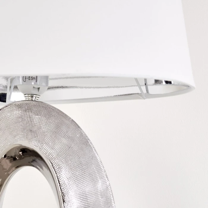 Hofstein Rovio Tischleuchte Silber, 1-flammig 17 Hofstein Rovio Tischleuchte Silber, 1-flammig – Bild 15