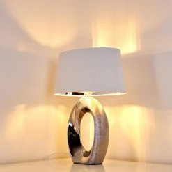 Hofstein Rovio Tischleuchte Silber, 1-flammig 20 Hofstein Rovio Tischleuchte Silber, 1-flammig -Günstiges Tischlampen Geschäft rovio tischleuchte h3282304 do1 2