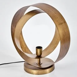 Hofstein Sabuzedo Tischleuchte Altmessing, 1-flammig -Günstiges Tischlampen Geschäft sabuzedo tischleuchte h3597415 4