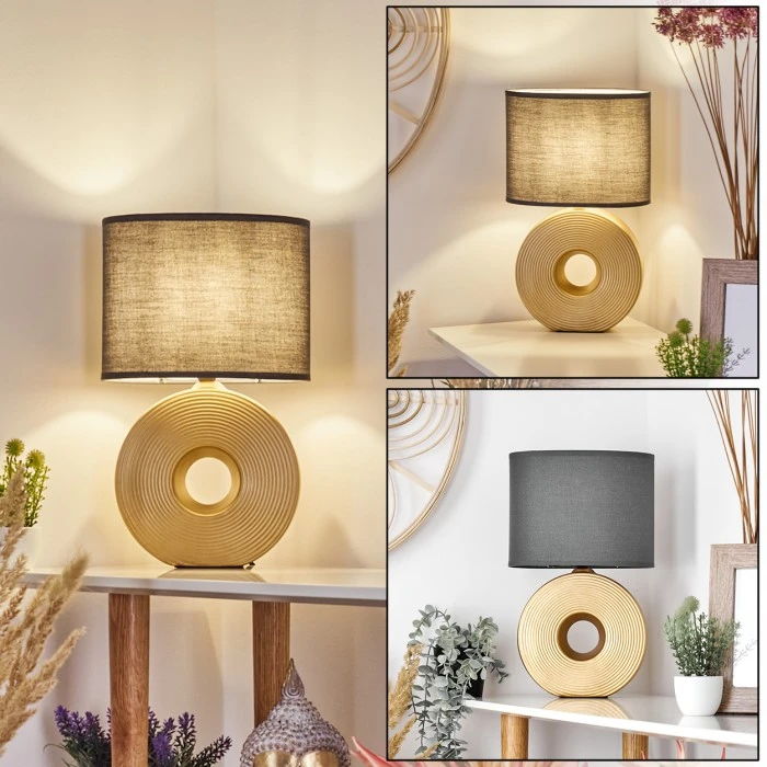 Hofstein Saija Tischleuchte Gold, 1-flammig 3 Hofstein Saija Tischleuchte Gold, 1-flammig