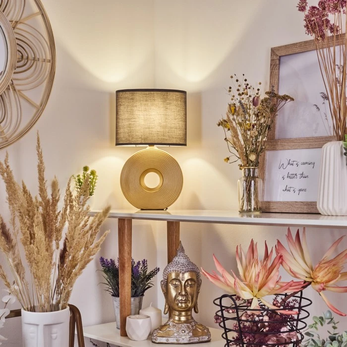 Hofstein Saija Tischleuchte Gold, 1-flammig 15 Hofstein Saija Tischleuchte Gold, 1-flammig – Bild 13