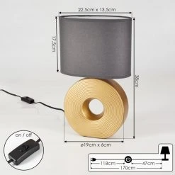 Hofstein Saija Tischleuchte Gold, 1-flammig 19 Hofstein Saija Tischleuchte Gold, 1-flammig -Günstiges Tischlampen Geschäft saija tischleuchte h3576403 3