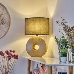 Hofstein Saija Tischleuchte Gold, 1-flammig -Günstiges Tischlampen Geschäft saija tischleuchte h3577387 8