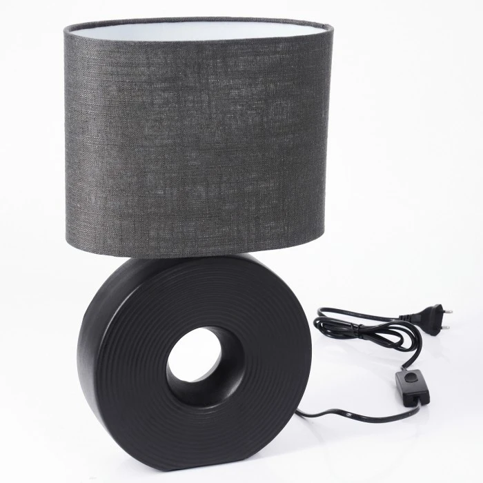 Hofstein Saija Tischleuchte Schwarz, 1-flammig 7 Hofstein Saija Tischleuchte Schwarz, 1-flammig – Bild 5