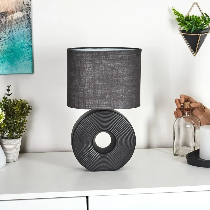 Hofstein Saija Tischleuchte Schwarz, 1-flammig 12 Hofstein Saija Tischleuchte Schwarz, 1-flammig – Bild 10