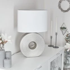 Hofstein Saija Tischleuchte Silber, 1-flammig 25 Hofstein Saija Tischleuchte Silber, 1-flammig -Günstiges Tischlampen Geschäft saija tischleuchte h3600160 9