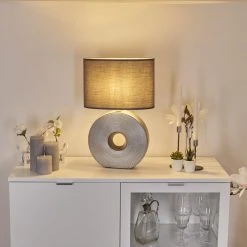 Hofstein Saija Tischleuchte Silber, 1-flammig 26 Hofstein Saija Tischleuchte Silber, 1-flammig -Günstiges Tischlampen Geschäft saija tischleuchte h3600207 10