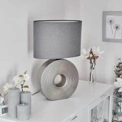 Hofstein Saija Tischleuchte Silber, 1-flammig 27 Hofstein Saija Tischleuchte Silber, 1-flammig -Günstiges Tischlampen Geschäft saija tischleuchte h3600207 11