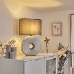 Hofstein Saija Tischleuchte Silber, 1-flammig 22 Hofstein Saija Tischleuchte Silber, 1-flammig -Günstiges Tischlampen Geschäft saija tischleuchte h3600207 6