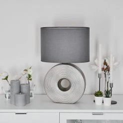 Hofstein Saija Tischleuchte Silber, 1-flammig 25 Hofstein Saija Tischleuchte Silber, 1-flammig -Günstiges Tischlampen Geschäft saija tischleuchte h3600207 9