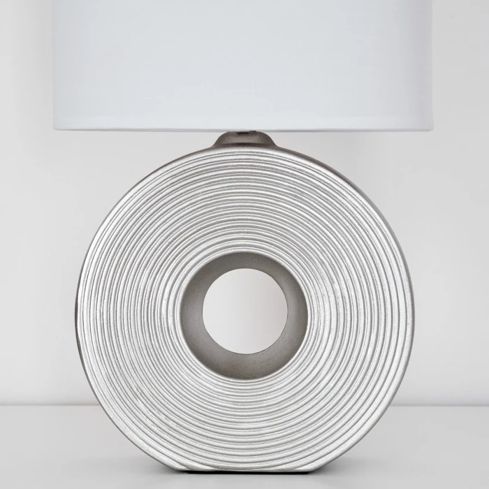 Hofstein Saija Tischleuchte Silber, 1-flammig 5 Hofstein Saija Tischleuchte Silber, 1-flammig – Bild 3