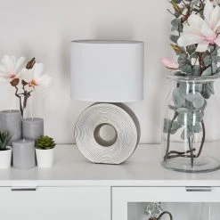 Hofstein Saija Tischleuchte Silber, 1-flammig 24 Hofstein Saija Tischleuchte Silber, 1-flammig -Günstiges Tischlampen Geschäft saija tischleuchte h3600320 9