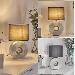 Hofstein Saija Tischleuchte Silber, 1-flammig