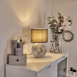 Hofstein Saija Tischleuchte Silber, 1-flammig 26 Hofstein Saija Tischleuchte Silber, 1-flammig -Günstiges Tischlampen Geschäft saija tischleuchte h3600368 10