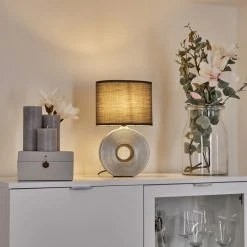 Hofstein Saija Tischleuchte Silber, 1-flammig 24 Hofstein Saija Tischleuchte Silber, 1-flammig -Günstiges Tischlampen Geschäft saija tischleuchte h3600368 8